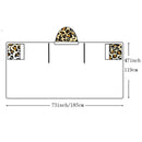GobekUsa Leopard Print Warm Wearable Lap Blanket - Soft Flannel Shawl Blanket