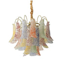 GobekUsa Crystal Chandelier: French Light Luxury Retro Color Living Room Villa Dining Room Lamps