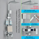 GobekUsa Digital Thermostatic Shower Faucet Set with Bidet Sprayer