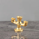GobekUsa Gold Resin Candle Holder Trio for Wedding Centerpieces & Home Decor