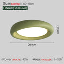 GobekUsa Cream LED Ceiling Lamp for Girl's Room - Modern Minimalist Master Bedroom Lighting