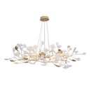 GobekUsa Ginkgo Leaf Chandelier: Elegant Nordic Art Luxury for Dining Room, Bedroom, Living Room