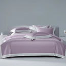 GobekUsa Lace Patchwork Bedding Set: 1200TC Egyptian Cotton Duvet Cover, Sheet, Pillowcases