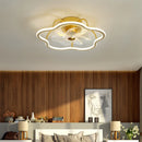 GobekUsa LED Ceiling Fan with Remote Control, Modern Silent Lighting Fixture for Bedroom and Dining Room