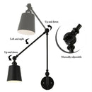 GobekUsa Adjustable Telescopic Wall Lamp for Indoor Lighting in Living Room, Bedroom, Study