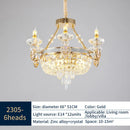 GobekUsa Crystal Luxury Chandelier for European Style Living Room, Bedroom, and Stairwell