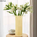 GobekUsa Jade Trumpet Glass Vase Hydroponics Flower Pot Desk Decoration
