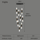 GobekUsa LED Chandelier Stairway Lamp Dining Table Kitchen Lighting Acrylic Chandelier
