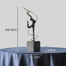 GobekUsa Gymnast Figures Statue Resin Sculpture Room Decor Abstract Athlete Aesthetics