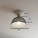 GobekUsa Ceramic LED Ceiling Lights: Modern Hollow Design for Living Room, Aisle, Balcony