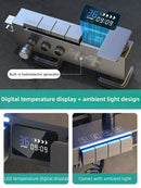 GobekUsa Electric Sunflower Rainfall Showers System: Modern Hygienic Thermostat Set for Smart Bathrooms