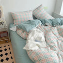 GobekUsa Japanese Style Cotton Printed 4Pcs Bedding Set with Double-Sided Design