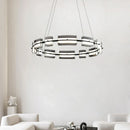 GobekUsa Glass Restaurant Chandelier, High-End All Copper Lighting Fixture
