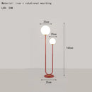 GobekUsa Black White Metal Floor Lamp 3 Dimming White Glass - Elegant Standing Light for Home