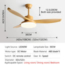 GobekUsa 52" DC Ceiling Fan with 3 ABS Blades and 60W LED Light, Remote Control