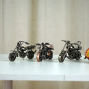 GobekUsa 14cm Retro Motorcycle Model Metal Figurine Home Decor & Toy
