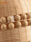 GobekUsa Bamboo Weave Pendant Light LED E27 Modern Zen Decor Restaurant Bar Tea Room