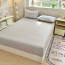 GobekUsa Double Bed Elastic Fitted Sheet - Dust-Proof Microfiber Mattress Cover