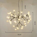 GobekUsa Heracleum Firefly Glass Round Ball Chandelier - Luxury Staircase Dining Room Lighting
