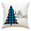GobekUsa Christmas Pillowcase: Santa Claus Snowman Print for Living Room Sofa Decor