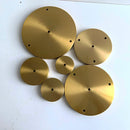 GobekUsa Brass Ceiling Plate Iron Pendant Lamp Bases - DIY Round Chassis Kit