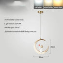 GobekUsa LED Ring and Moon Lamps Set - Modern Acrylic+Alloy Lighting Collection