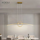 GobekUsa LED Ceiling Chandelier: Modern Minimalist Kitchen Dining Table Lighting