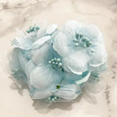 GobekUsa Blue Flower Stamen Berries Bundle for DIY Wedding Cake Decor