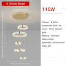 GobekUsa Duplex Crystal Chandelier for Modern Living Room & Empty Stairwell Building