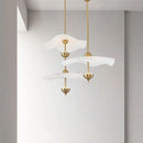 GobekUsa Lotus Leaf Pendant Lamp - Gold Metal Art Deco Lighting for Home, Restaurant, Shop