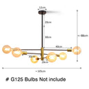 GobekUsa LED Ceiling Lights Industrial Iron Black Golden Nordic Minimalist Décor