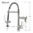 GobekUsa Dual Spout LED Kitchen Faucet 360 Rotate Hot Cold Mixer for Stylish Sink