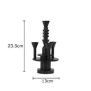 GobekUsa Frosted Metal Candle Holder for Romantic Dining Table Decor