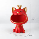 GobekUsa Lucky Cat Sculpture: Modern Table Decoration & Storage Box Ornament