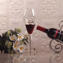 GobekUsa Clear Diamond Glass Red White Wine Champagne Flutes Goblets - Lovely Gift