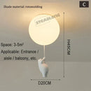 GobekUsa Little Bear Cartoon Pendant Lamp for Kids Room Bedroom Living Room