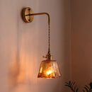GobekUsa Glass Copper LED Wall Lights for Home Restaurant Living Room Bedroom
