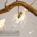 GobekUsa Bird Crystal Glass Branch Chandelier for Living Room, Bedroom, Hotel