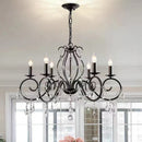 GobekUsa Crystal Candle Chandelier for Bedroom and Living Room Lighting