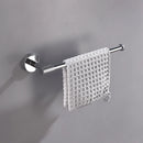 GobekUsa Bathroom Accessories Set: Rose Gold Chrome Hook, Brushed Gold Towel Rack, Stainless Steel Toilet Paper Holder