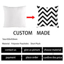 GobekUsa Heart Stripe Pillow Cases | Black & White Polyester Cushion Covers