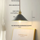 GobekUsa Iron Lampshade LED Pendant Lights, Adjustable Modern Hang Lamp