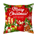 GobekUsa Christmas Sofa Pillow Cover Home Decor Throw Pillowcase Santa Claus Printed