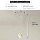 GobekUsa Elegant Cream LED Chandelier for Dining Room