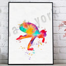 GobekUsa Dance King Yoga Print Women Dance Asana Pose Zen Pilates Art Deco Gift