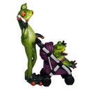 GobekUsa Frog Family Statue Set Home Decor Cute Animal Figurine Living Room Bedroom Desktop Accessory