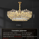 GobekUsa Crystal Chandelier: European Designer Style for Living Room, Bedroom & Dining Room