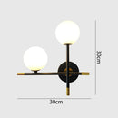 GobekUsa LED Glass Ball Wall Lamp Modern Living Bedroom Lighting Fixture