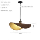 GobekUsa Hat Pendant Light: Retro Minimalist E27 LED Hanging Lamp for Dining Room