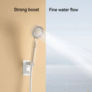 GobekUsa Black Gas Rain Mist Shower Head for High Water Pressure and Polished Look